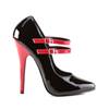 Devious - DOMINA442 Talons hauts - Chaussures de pole dance - Noir/Rouge Product image